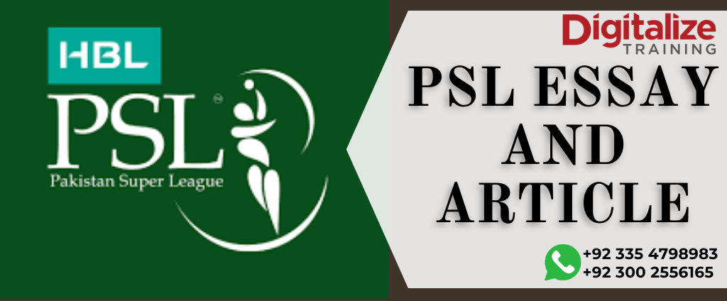 Essay on PSL 

