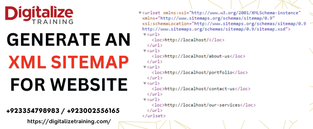 Generate an XML Sitemap for website